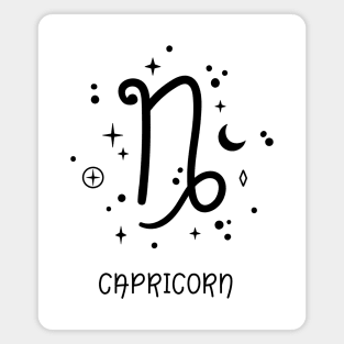 Capricorn Celestial Zodiac Sign Symbol Magnet